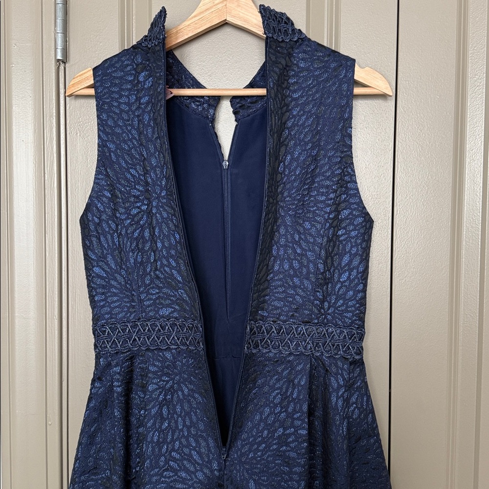 Lilly Pulitzer Franci Sleeveless Mini Dress in True Navy Jacquard | NWT Size 4 - Picture 14 of 14